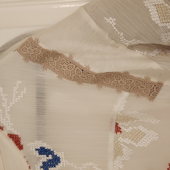 Anthropologie Floral Embroidered Blouse - Picture 6 of 6